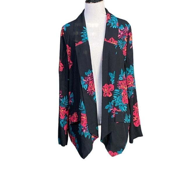GNW Open Front Softshell Blazer Floral Great Northwest - Picture 1 of 9